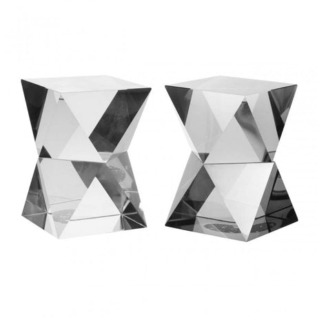 Carrie Set Of 2 Crystal Bookends