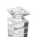 Carrie Clear Finish Small Candle Holder