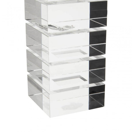 Carrie Clear Finish Small Candle Holder