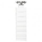 Carrie Clear Finish Large Candle Holder