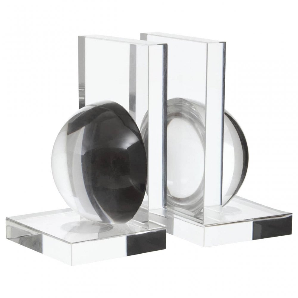 Carrie Set Of 2 Crystal Bubble Bookends
