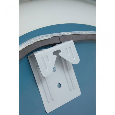 Avelino Illuminated Silver Round Mirror