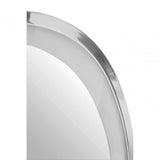 Avelino Illuminated Silver Oval Mirror