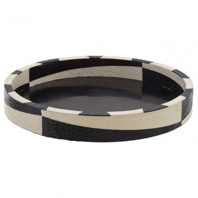 Ezra Black And White Tray
