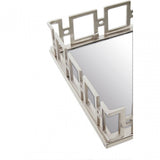 Rhoda Rectangle Nickle Finish Mirror Tray
