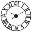 Genova Black Metal Wall Clock