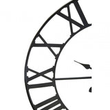 Genova Black Metal Wall Clock