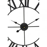 Genova Black Metal Wall Clock