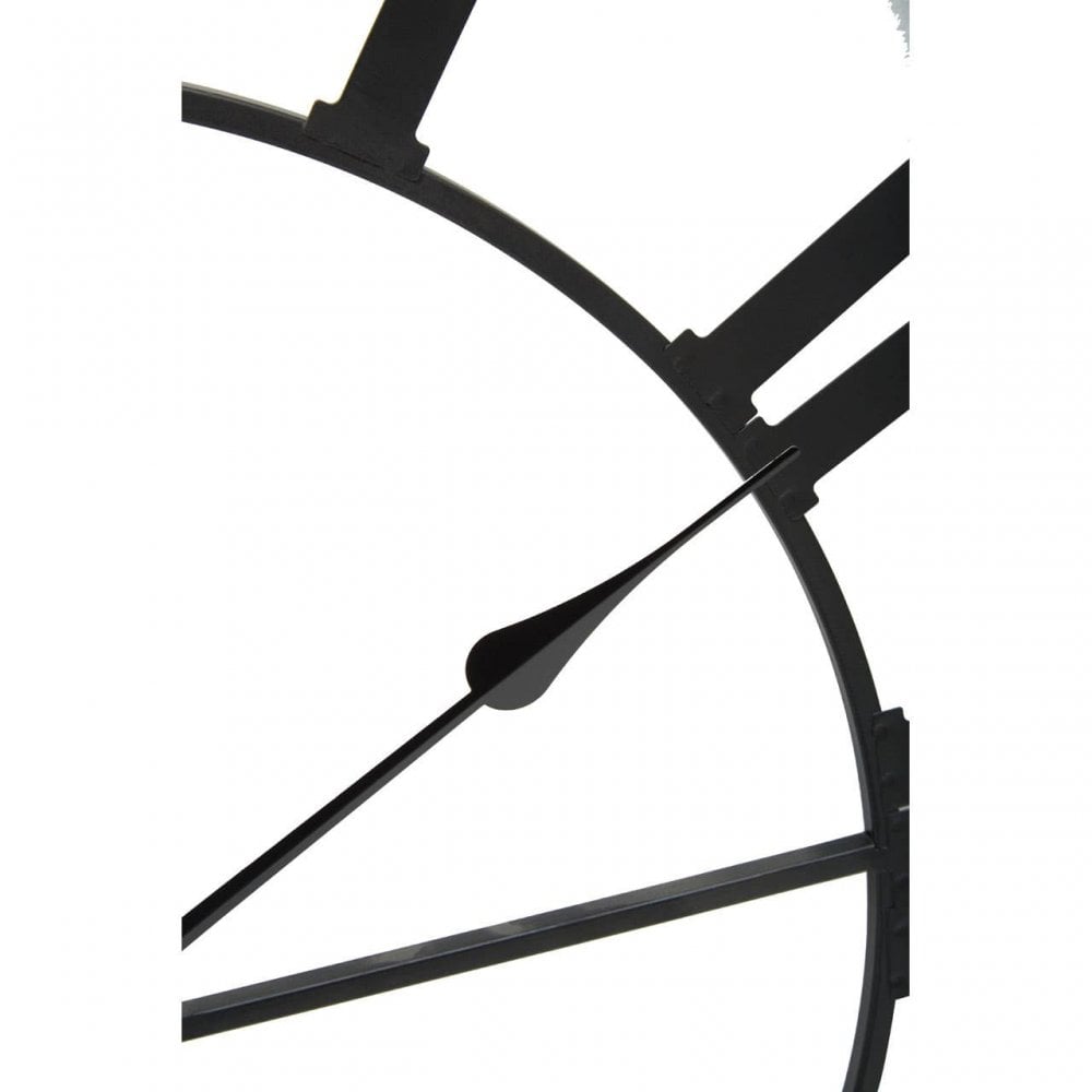 Genova Black Metal Wall Clock