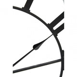 Genova Black Metal Wall Clock