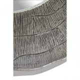 Silva Large Oak Effect Silver Wall Mirror