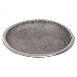 Silva Small Oak Effect Silver Bowl