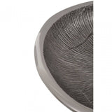 Silva Small Oak Effect Silver Bowl