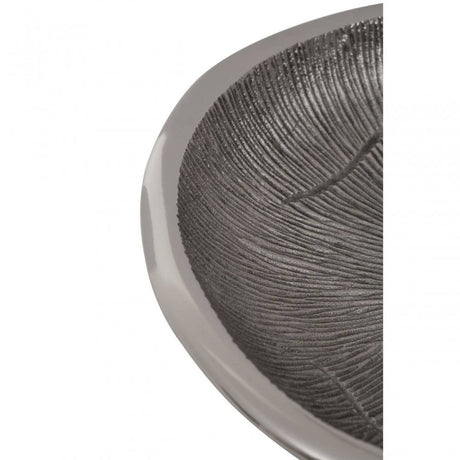 Silva Small Oak Effect Silver Bowl