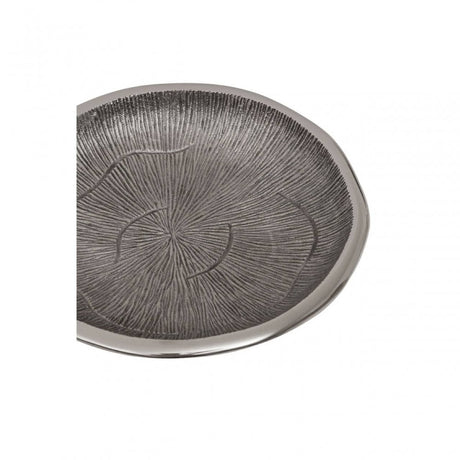 Silva Small Oak Effect Silver Bowl