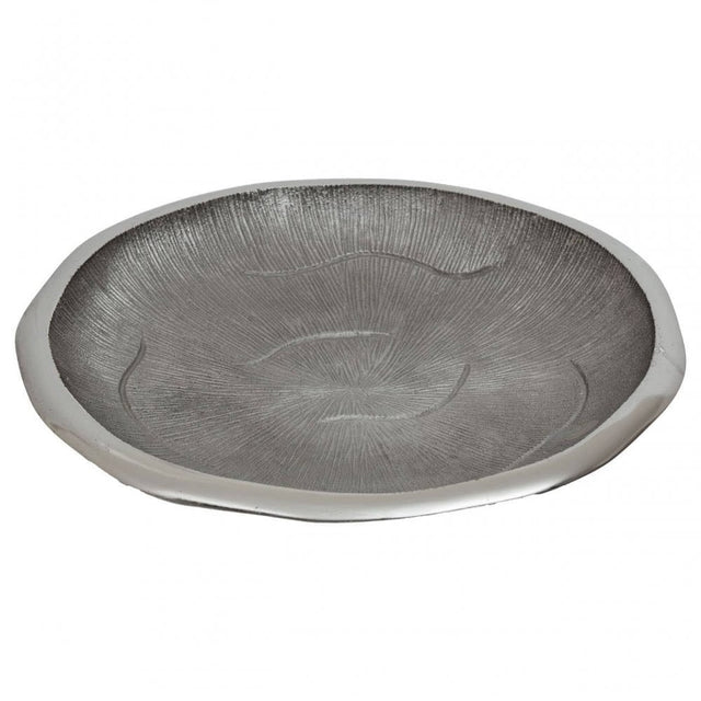 Silva Large Oak Effect Silver Bowl
