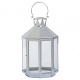 Herber Large Silver Steel Lantern