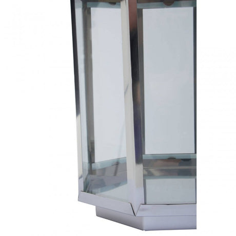Herber Large Silver Steel Lantern