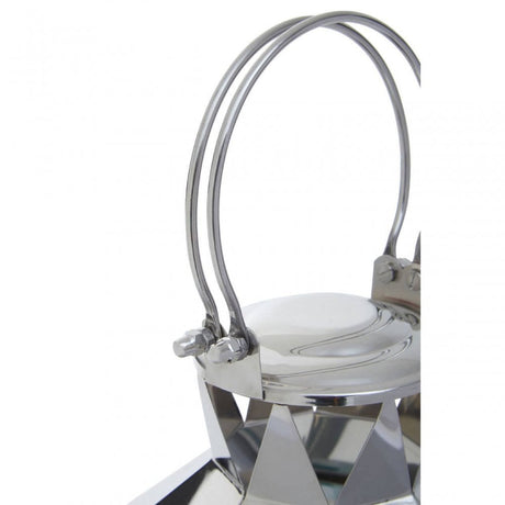 Herber Large Silver Steel Lantern