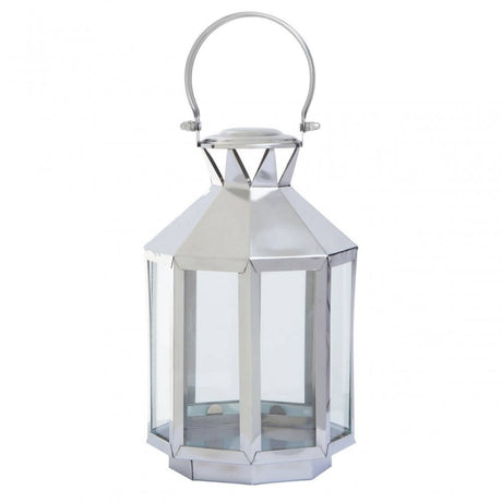 Herber Small Silver Steel Lantern