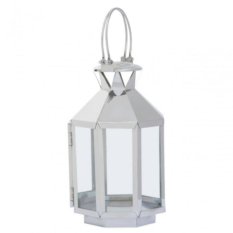 Herber Small Silver Steel Lantern