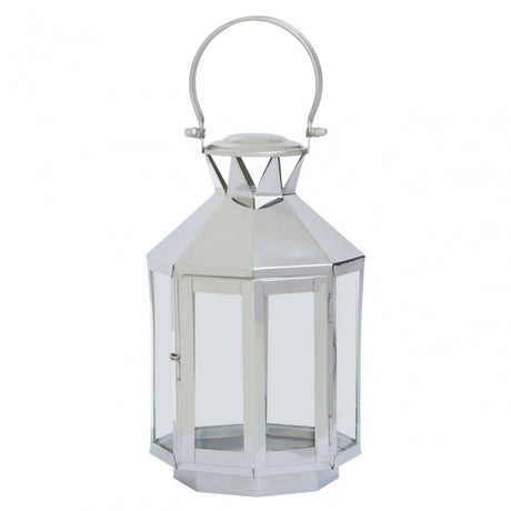 Herber Small Silver Steel Lantern
