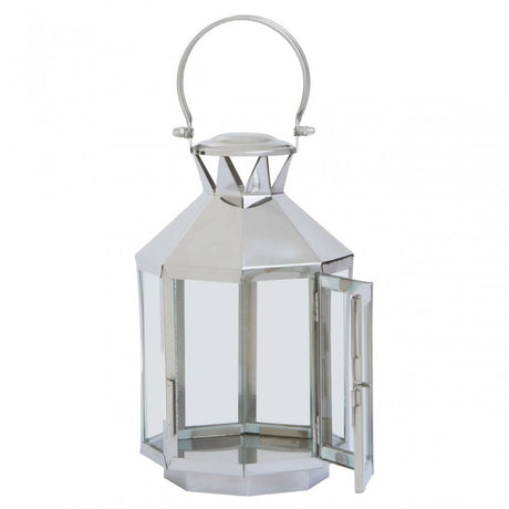 Herber Small Silver Steel Lantern
