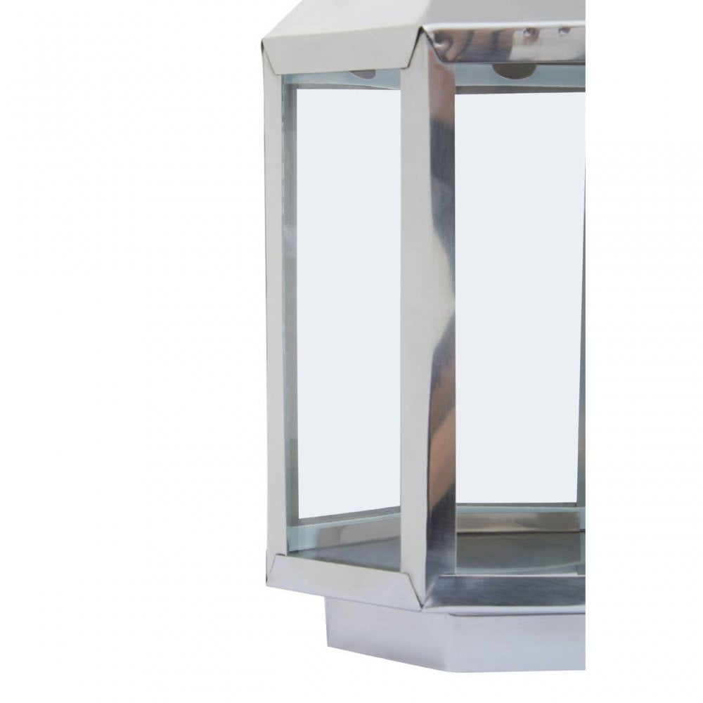 Herber Small Silver Steel Lantern