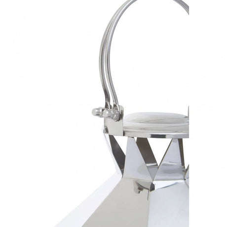 Herber Small Silver Steel Lantern