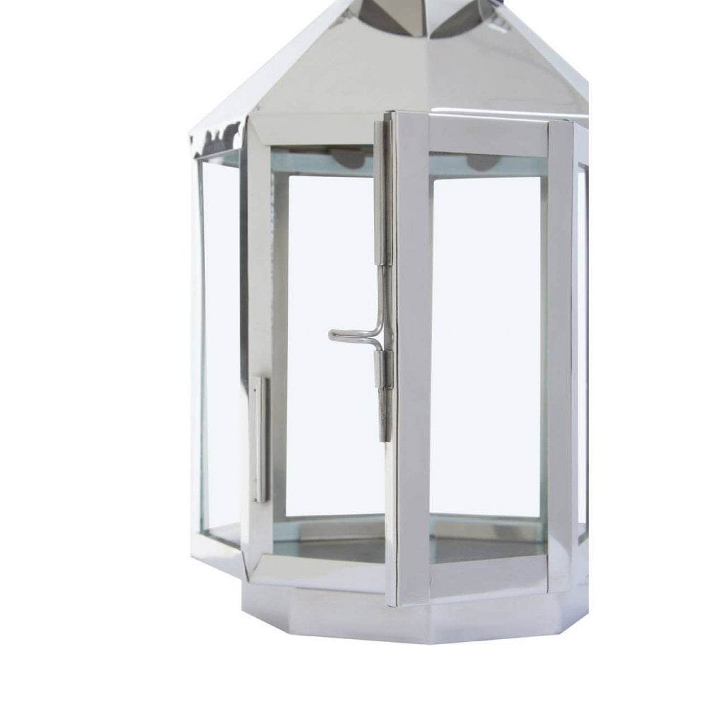 Herber Small Silver Steel Lantern