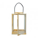 Herber Small Gold Steel With Hair On Leather Handle Lantern