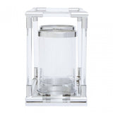 Lucita Double Silver Steel And Acrylic Lantern