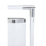 Lucita Double Silver Steel And Acrylic Lantern