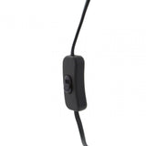 Ebony Table Lamp Chrome Base