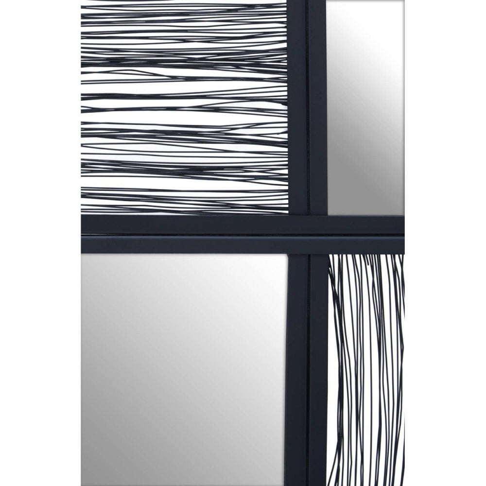 Enzo Black Wire Wall Mirror