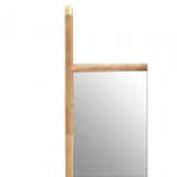 Nirav Natural Wooden Frame Mirror