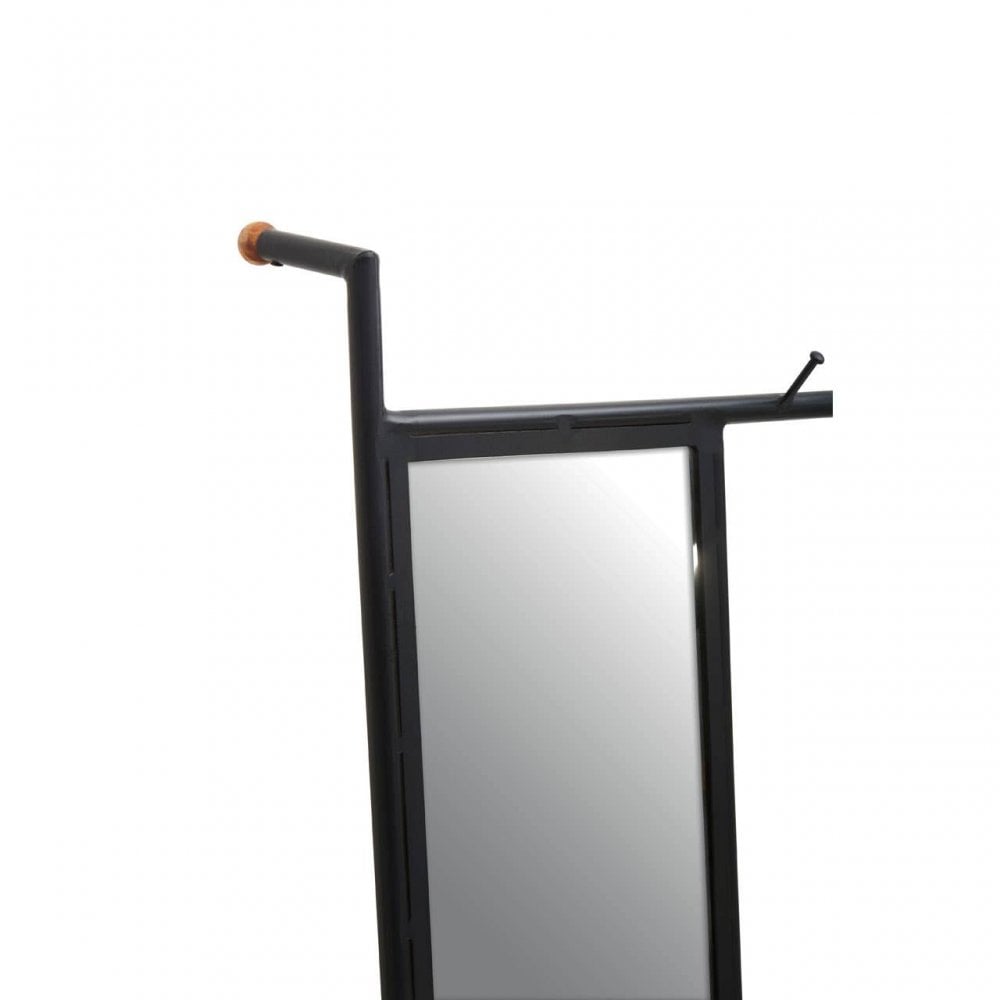 Nirav Black Iron Mirror