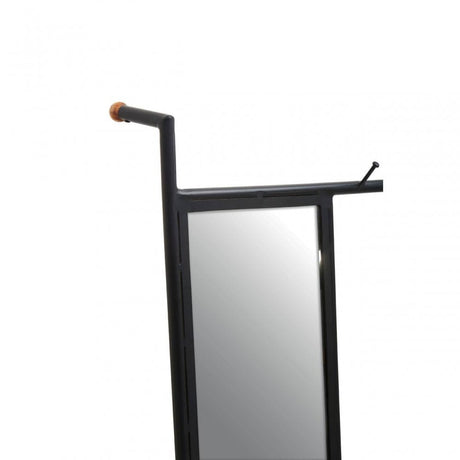 Nirav Black Iron Mirror