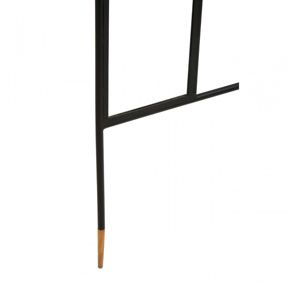Nirav Black Iron Mirror