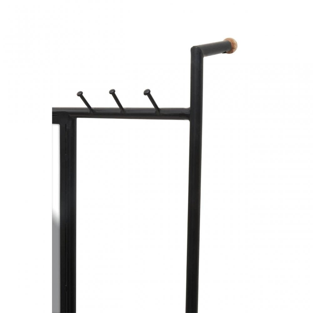 Nirav Black Iron Mirror