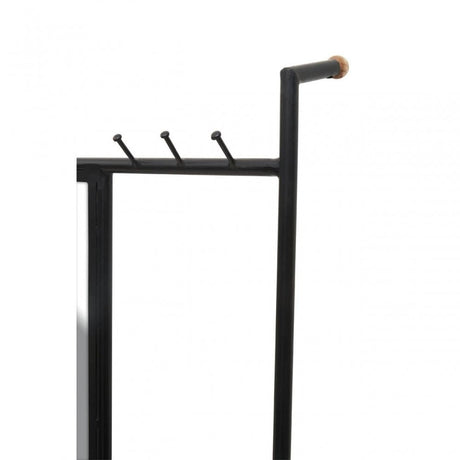 Nirav Black Iron Mirror
