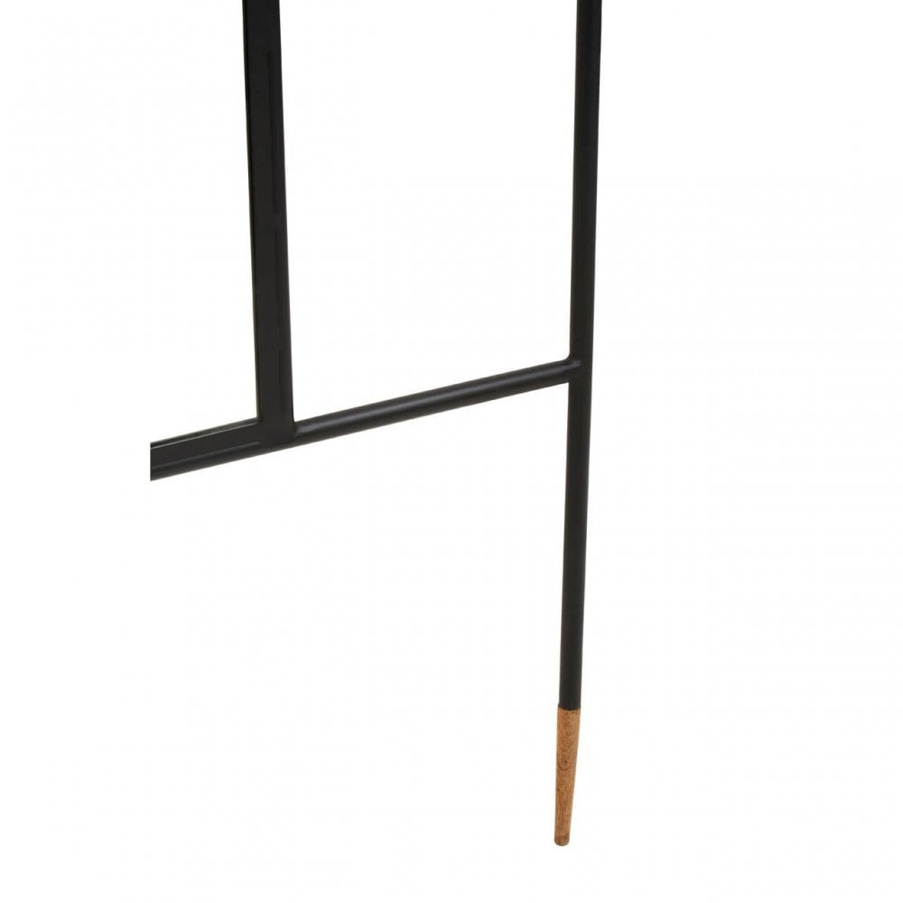 Nirav Black Iron Mirror