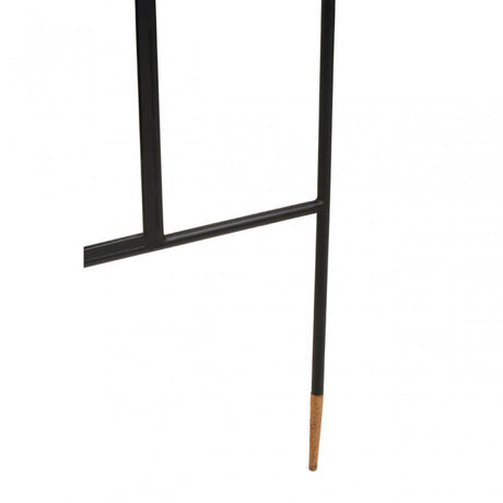 Nirav Black Iron Mirror