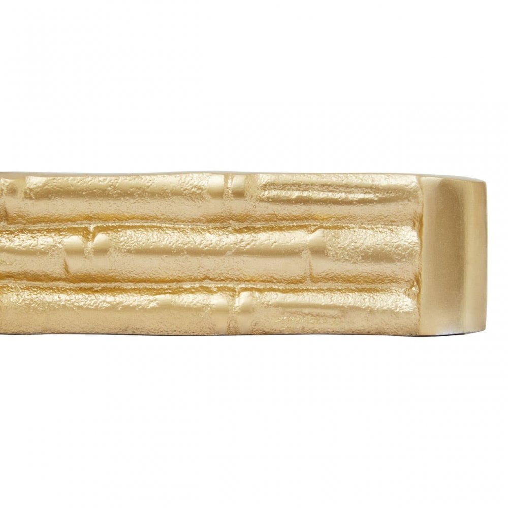 Hiba Gold Finish Mirrored Tray