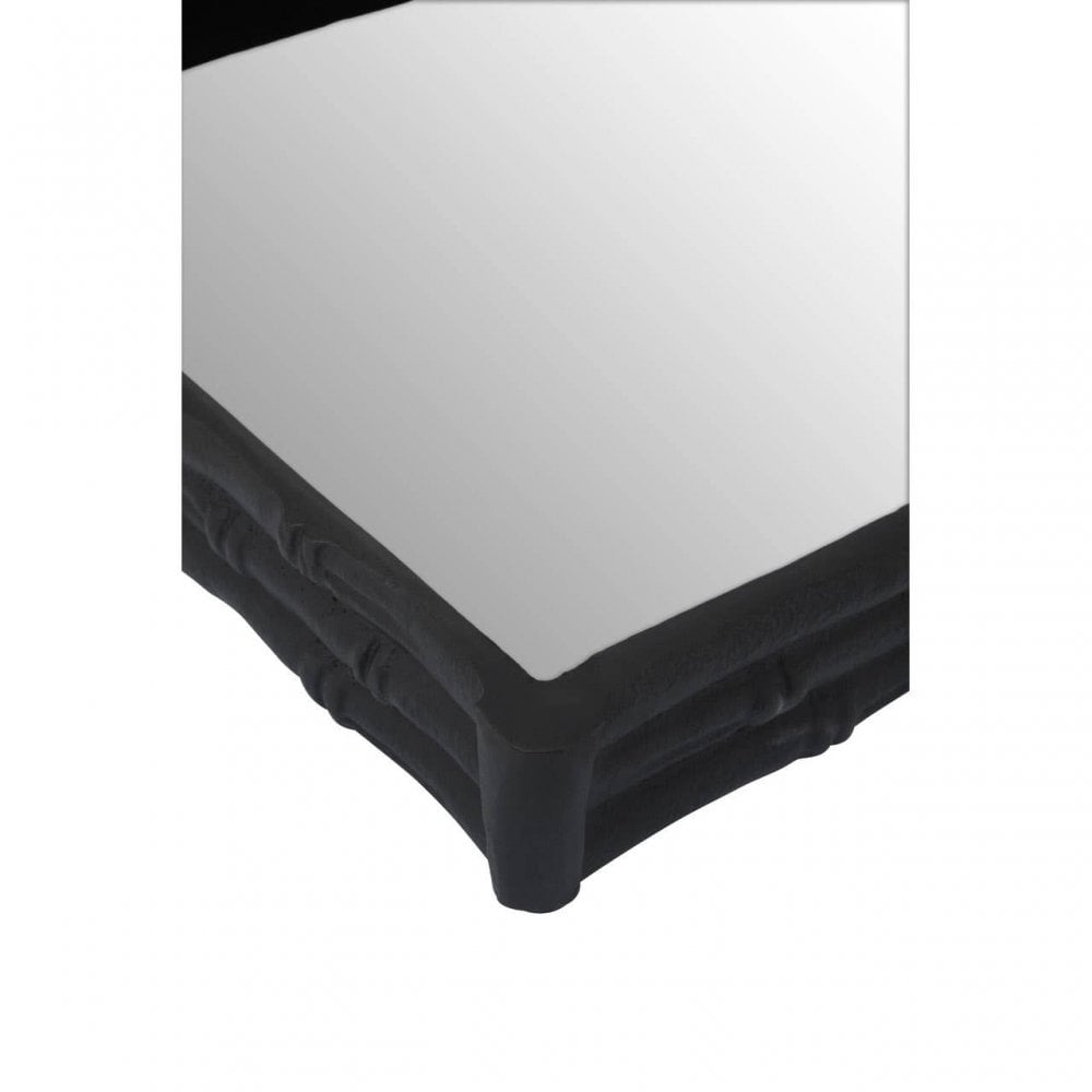 Hiba Black Finish Mirrored Tray