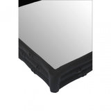 Hiba Black Finish Mirrored Tray