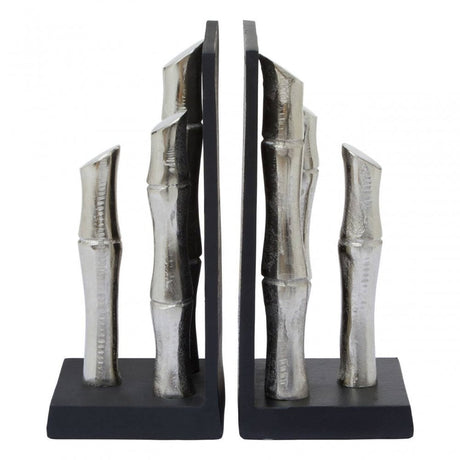 Hiba Set Of Two Silver Bookends