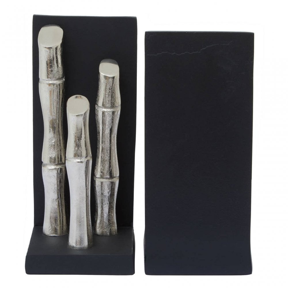 Hiba Set Of Two Silver Bookends