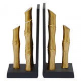 Hiba Set Of Two Gold Finish Bookends