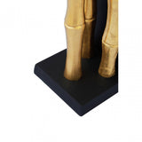 Hiba Set Of Two Gold Finish Bookends